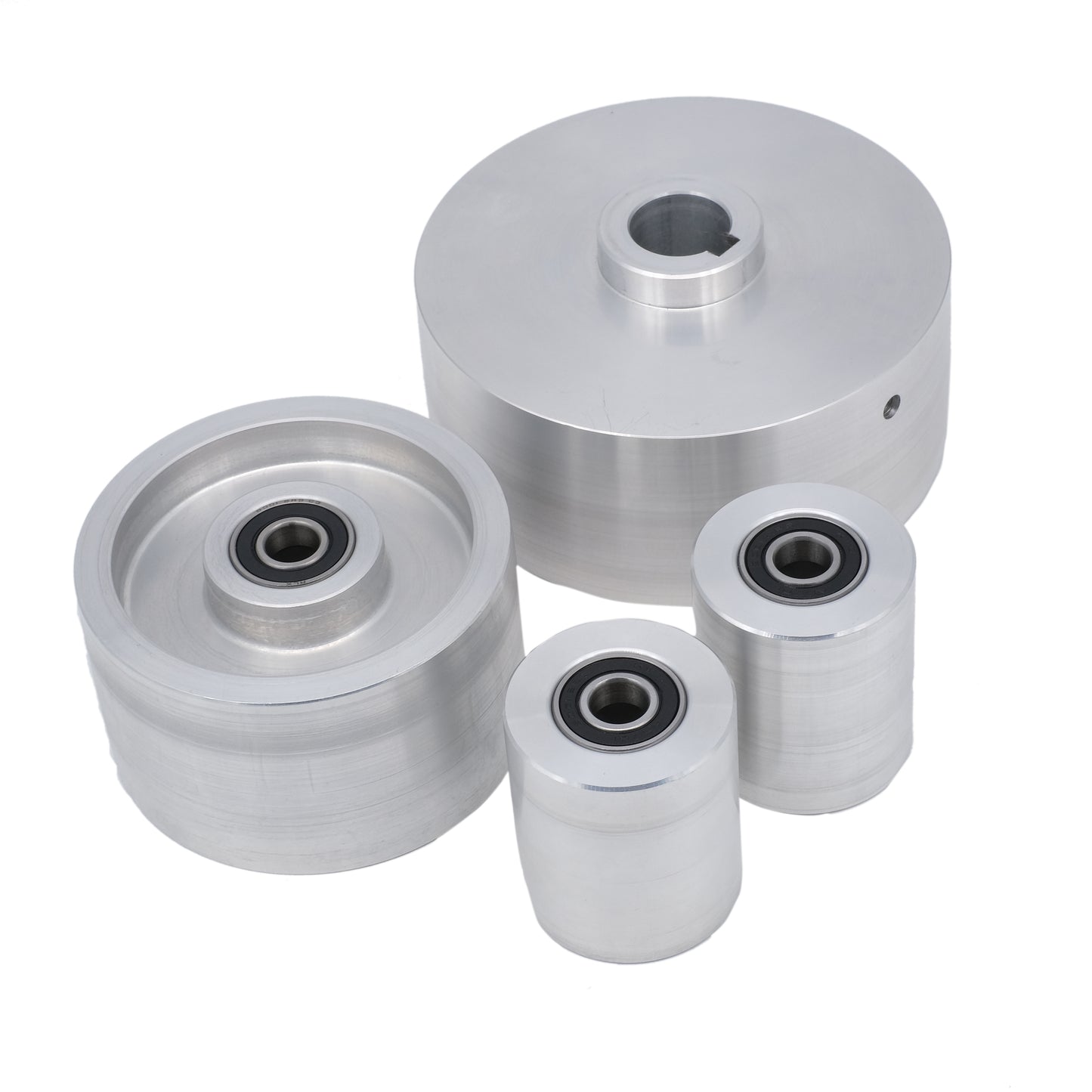 2x72" Belt Grinder with 5" DRIVE 4" TRACKIN Wheels SUPPORT 4 PCS CYLINDER KIT