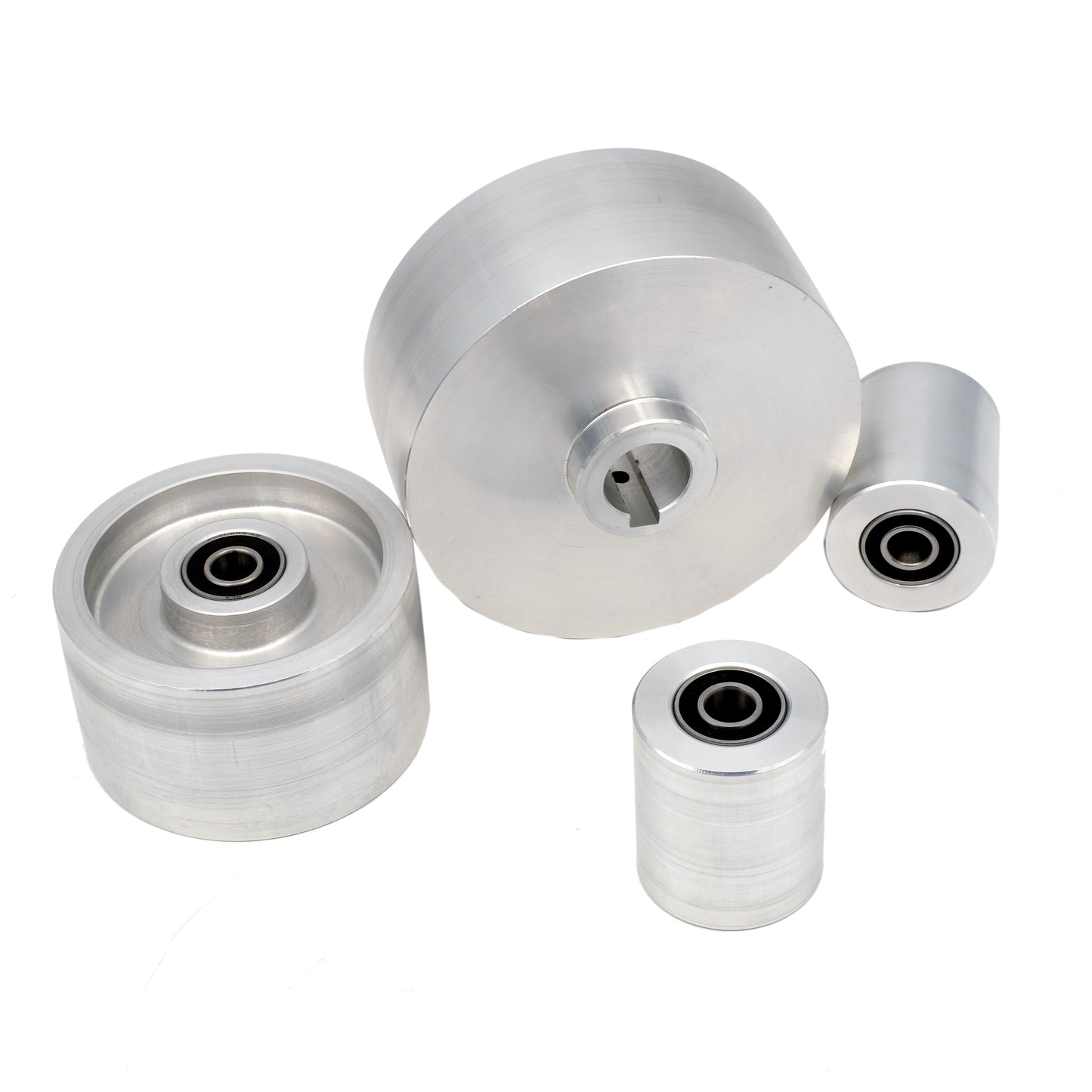 2x72" Belt Grinder with 5" DRIVE 4" TRACKIN Wheels SUPPORT 4 PCS CYLINDER KIT