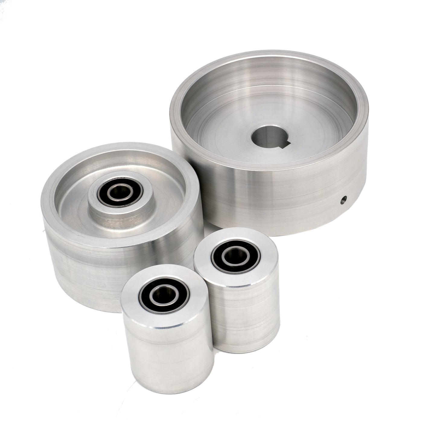 2x72" Belt Grinder with 5" DRIVE 4" TRACKIN Wheels SUPPORT 4 PCS CYLINDER KIT