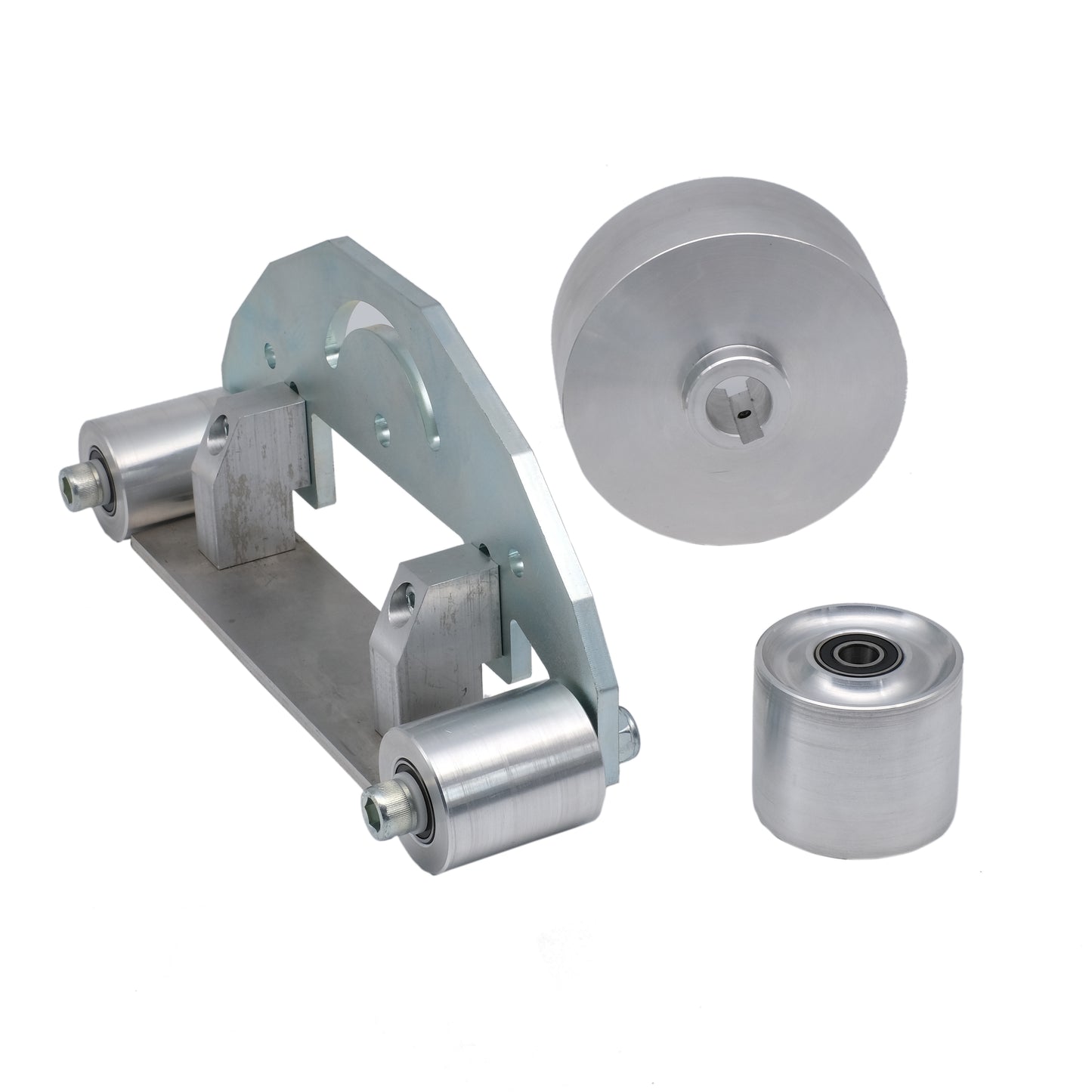 TR Maker Bandschleifer D-Trägerplatte für 2x72" 5" Antrieb 3" Spurführungsräder-Kit