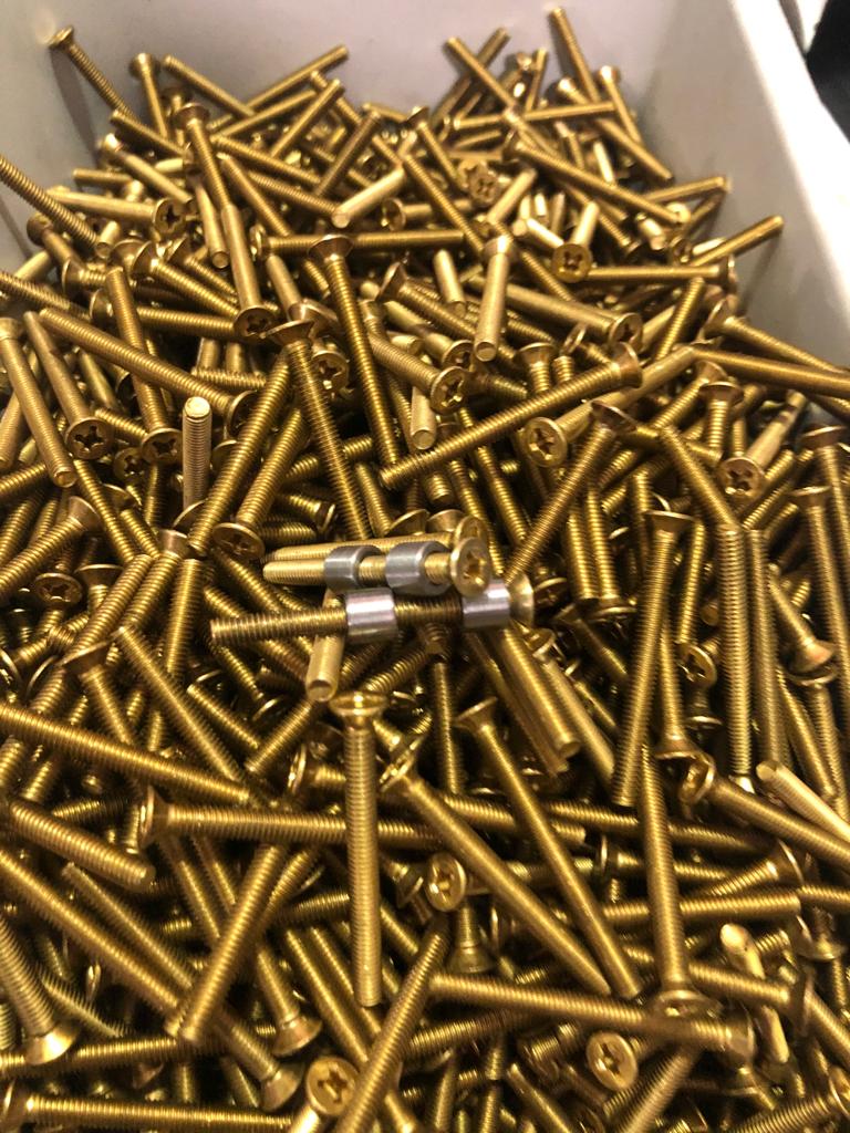 TR Maker 7mm Stainless 8 Steel and Brass Loveless Bolts