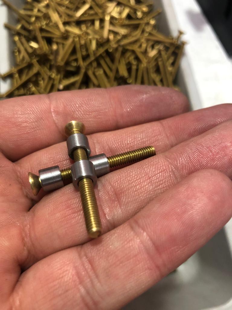 TR Maker 7mm Stainless 8 Steel and Brass Loveless Bolts