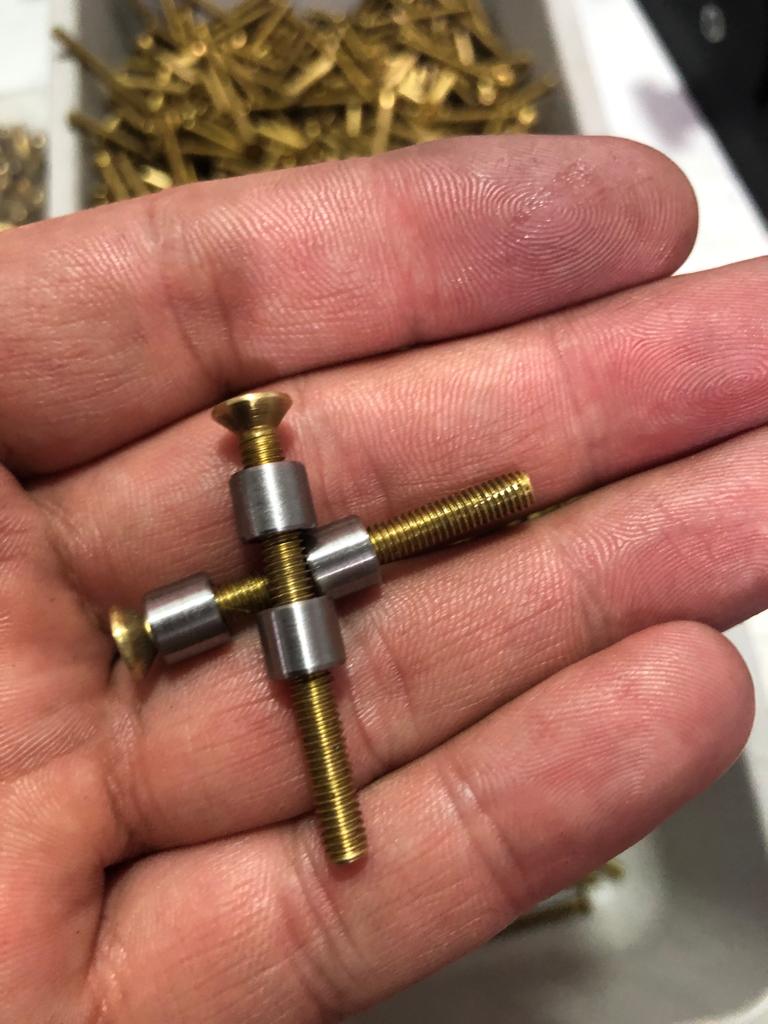 TR Maker 7mm Stainless 8 Steel and Brass Loveless Bolts