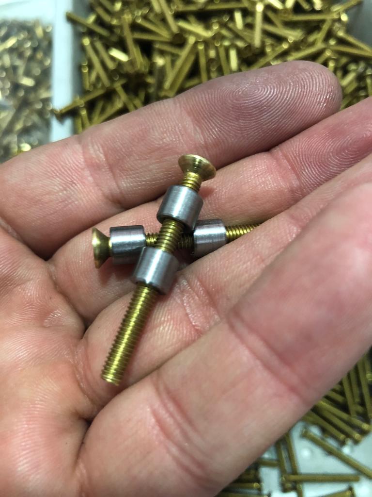 TR Maker 7mm Stainless 8 Steel and Brass Loveless Bolts