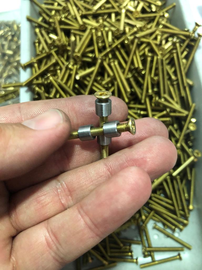 TR Maker 7mm Stainless 8 Steel and Brass Loveless Bolts