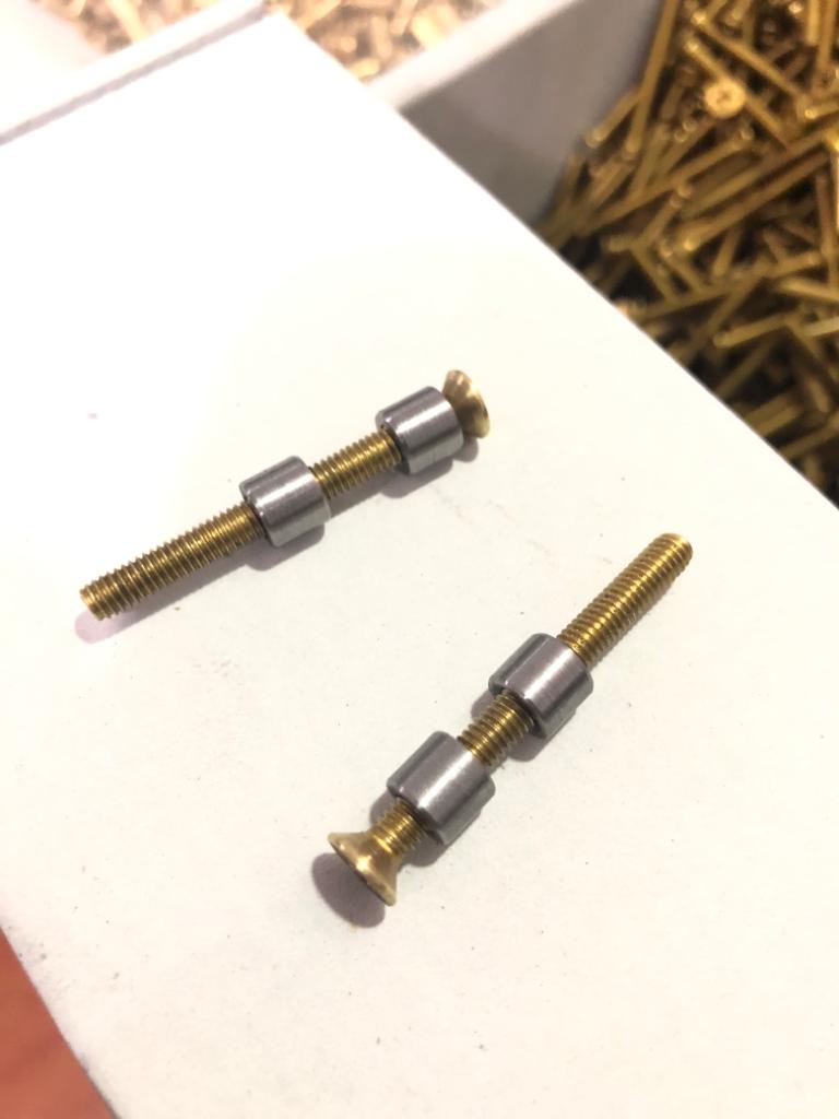 TR Maker 7mm Stainless 8 Steel and Brass Loveless Bolts