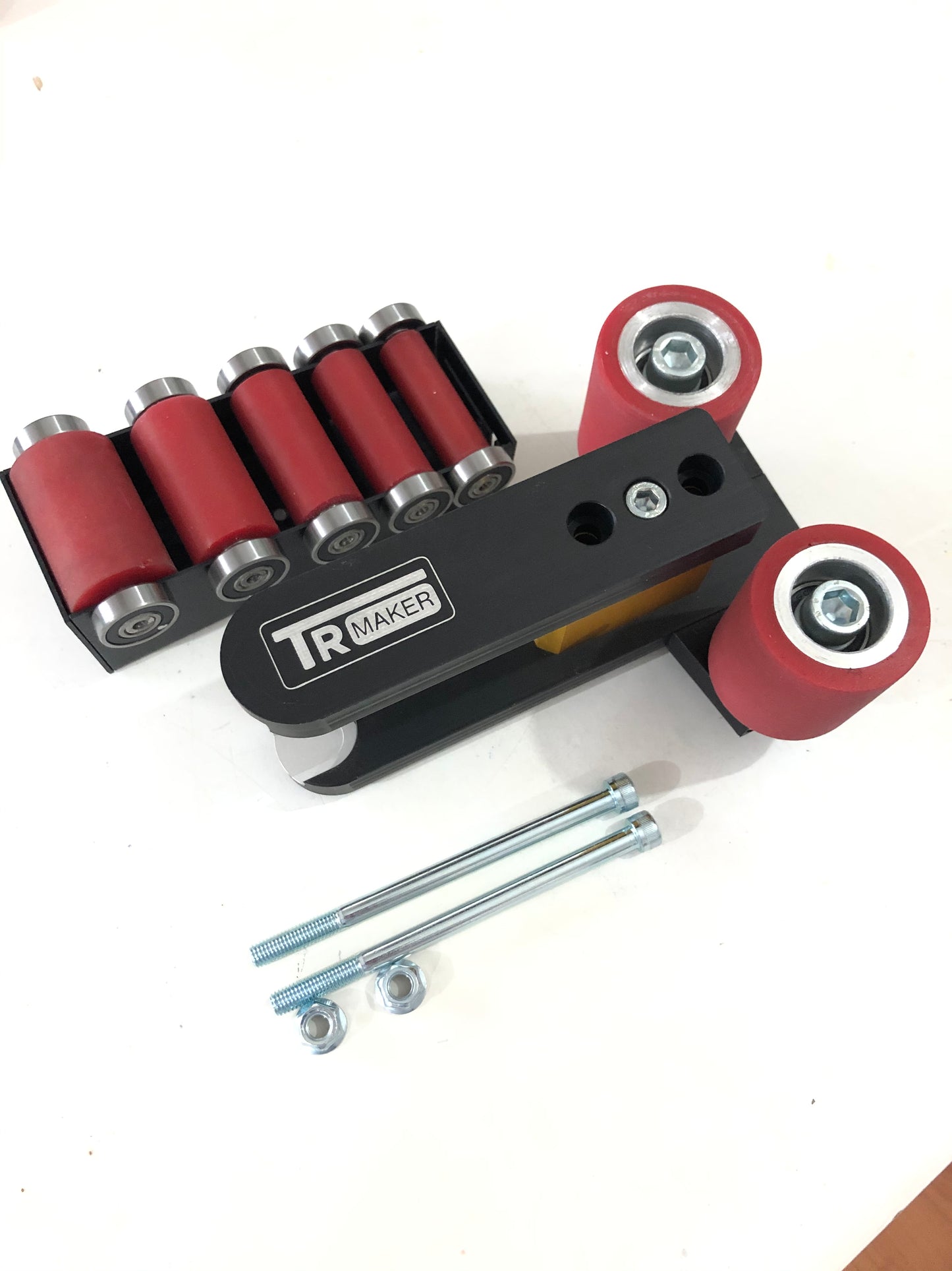 TR Maker Belt Grinder 2x72 small wheel set & holder for  grinders 2 big Rubber Kit