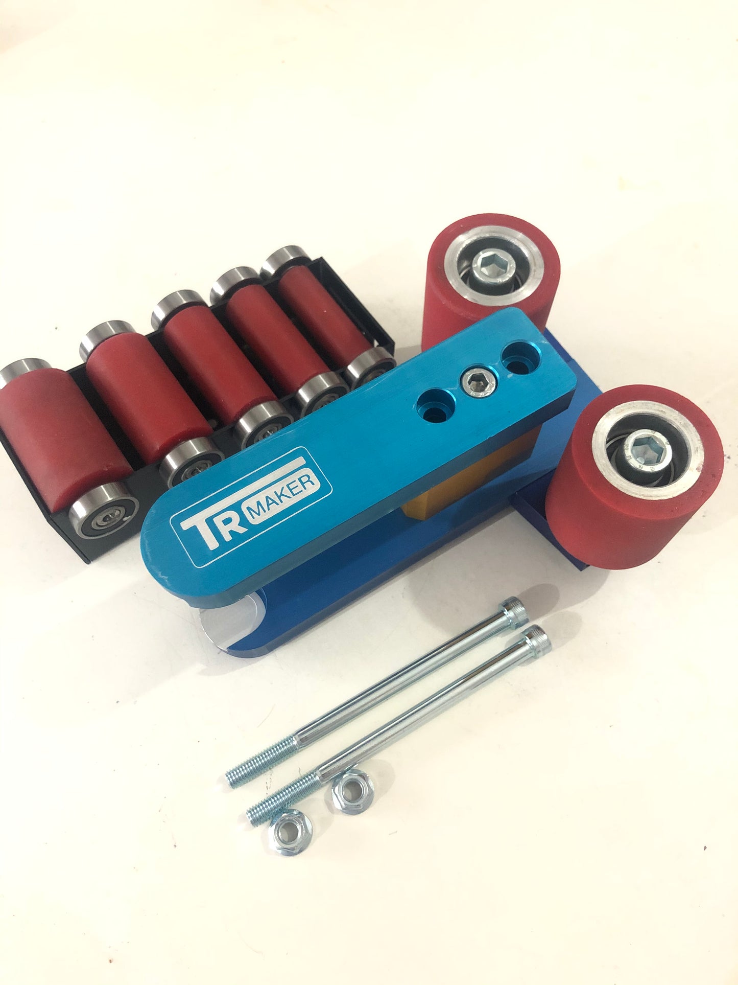 TR Maker Belt Grinder 2x72 small wheel set & holder for  grinders 2 big Rubber Kit