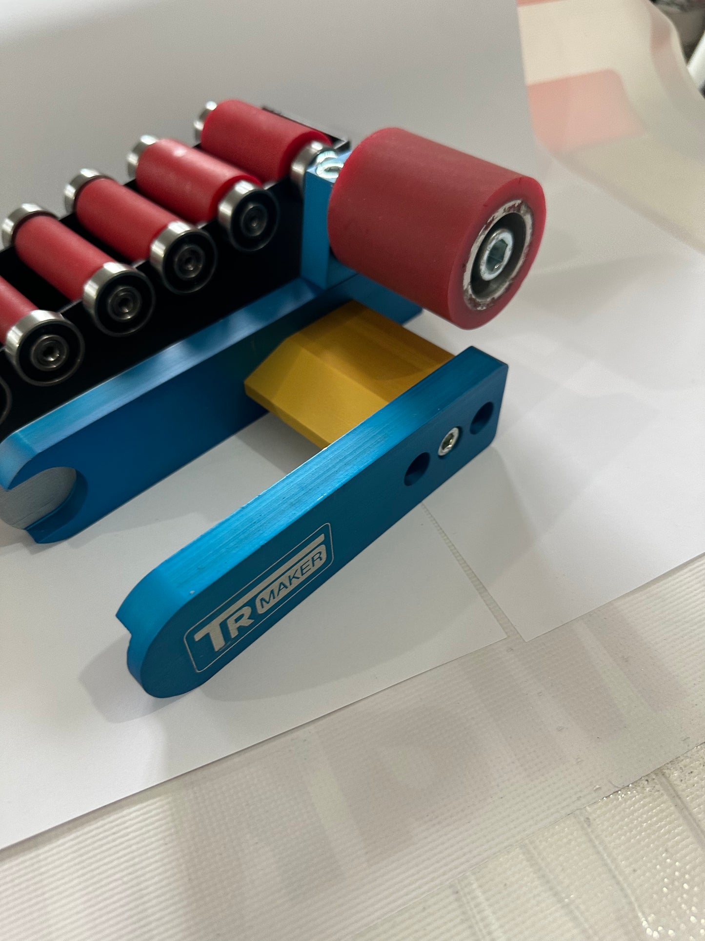 ماكينة طحن حزام TR Maker بعجلتين صغيرتين × 72 وحامل للمطاحن، عجلة مطاطية كبيرة واحدة، طقم 8 عجلات