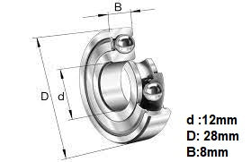 Deep groove ball bearings. High cycle resistance
