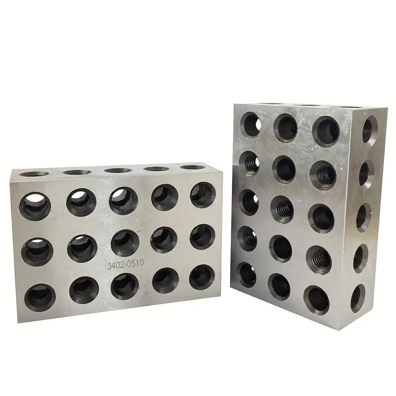 1-2-3 Parallel Spacer Blocks - 23 Holes - Steel Material - Industrial Grade (Auxiliary)