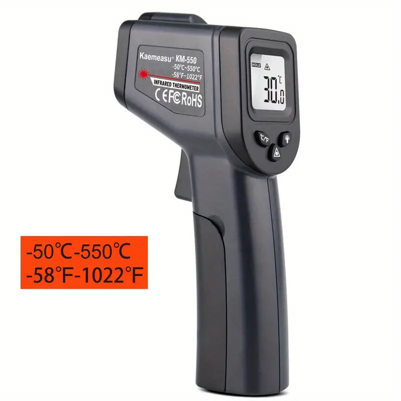 -50~1600 Degree Digital Infrared Thermometer Laser Industrial Thermometer With Color LCD Temperature Thermometers Meter (Auxiliary)