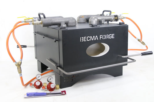 BBECMA GFR.7 neo 4 Burner Gas Forge for propane gas with two door