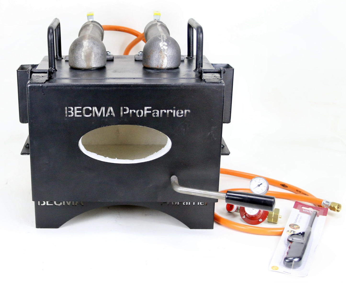 BECMA GFR ProFarrier Gas Forge for Farrier and Blacksmithing 2 Burner