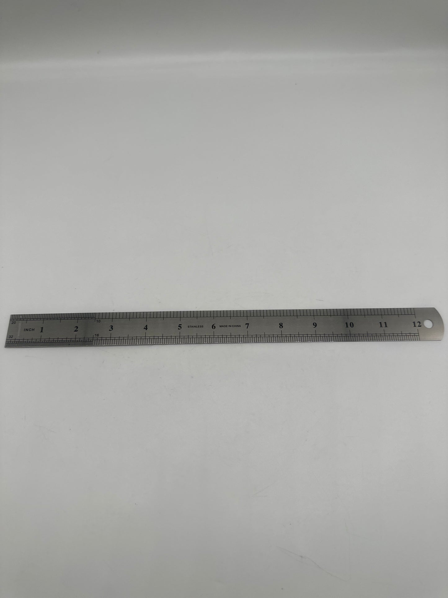 12 Inch Stainless Steel Ruler with Inch/Metric Conversion Table (Auxiliary)