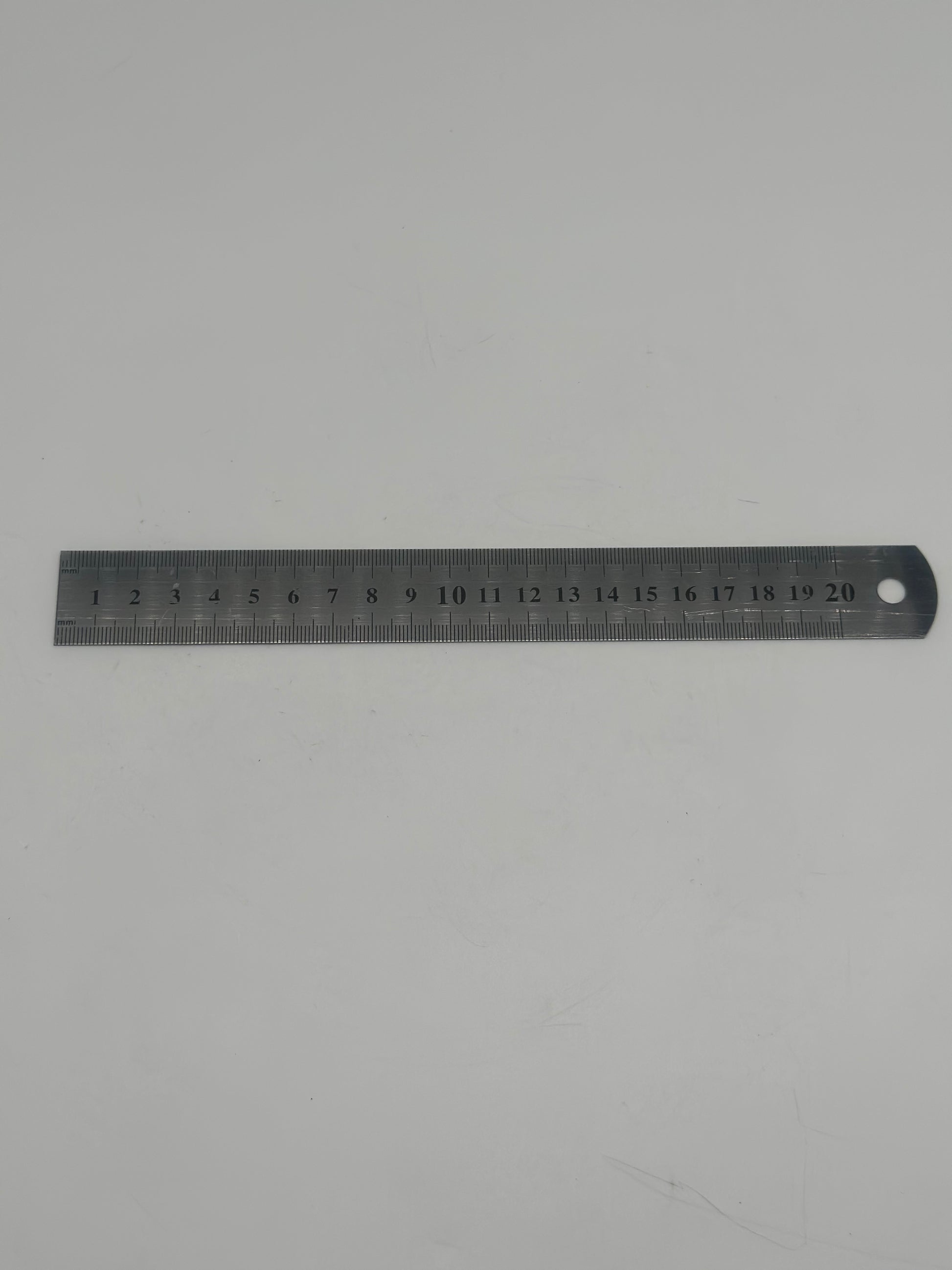 8 Inch Stainless Steel Ruler with Inch/Metric Conversion Table (Auxili ...