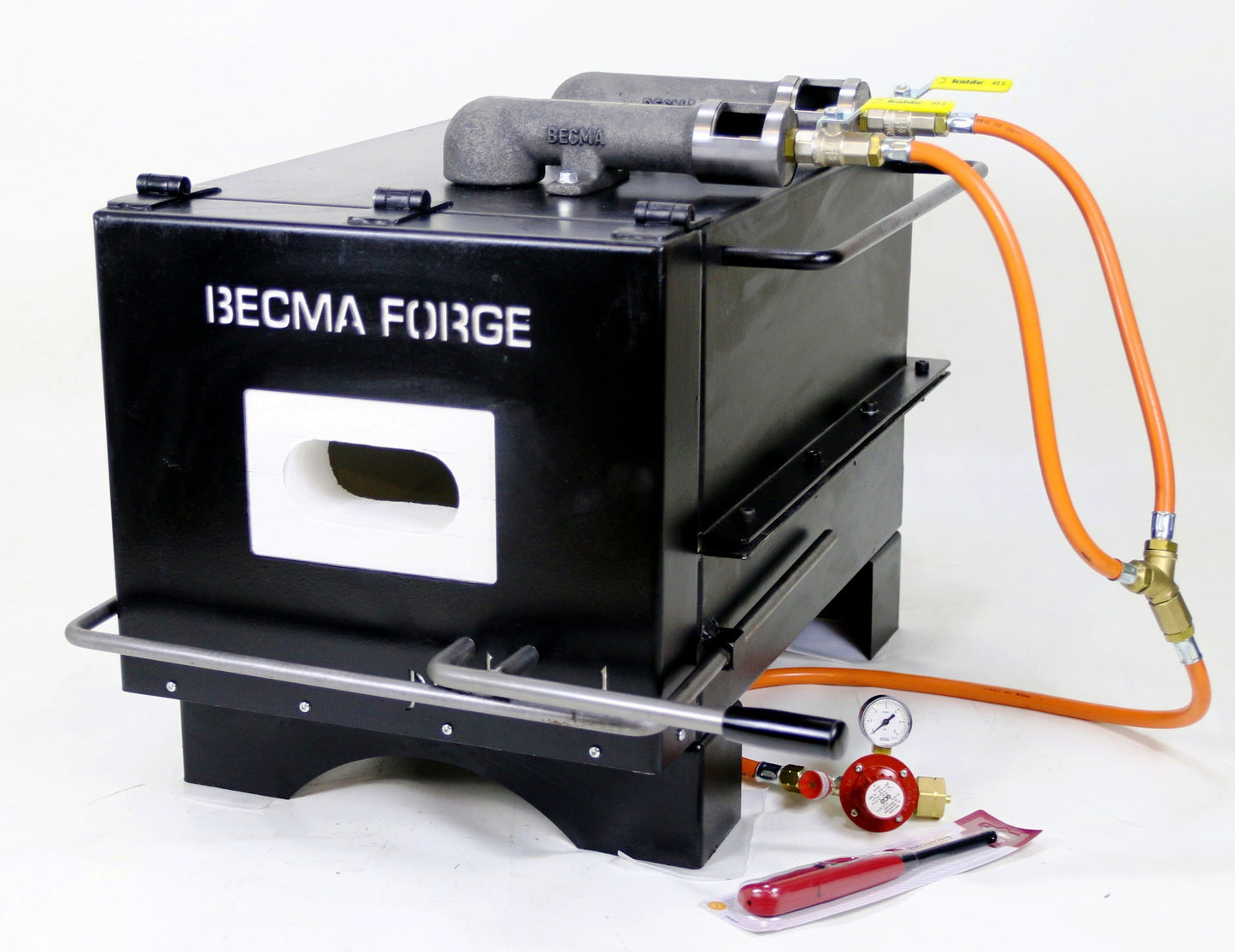 BECMA GFR Pro Damast Two Burner Gas Forge for Damascus Forging